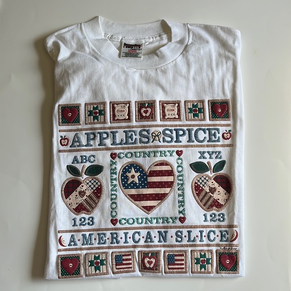 Vintage Air Waves Apple Spice American Slice T-Shirt - Picture 3 of 7